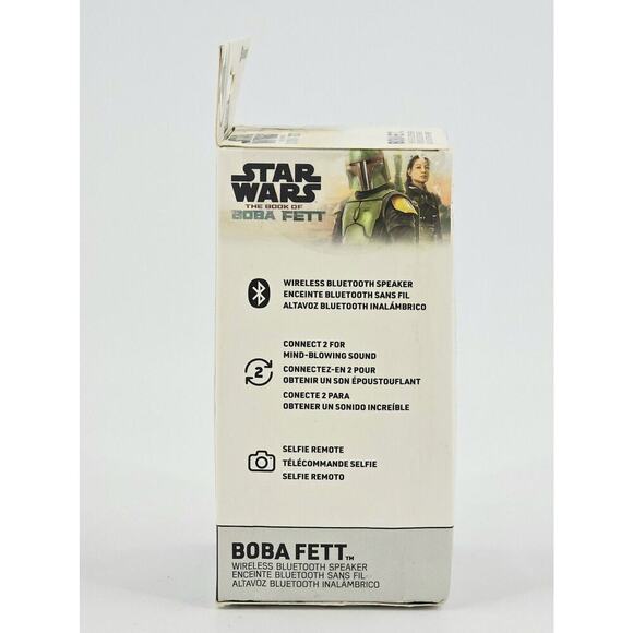 Star Wars Book of Boba Fett - Boba Fett Bluetooth Speaker Bitty Boomers New - Picture 5 of 9